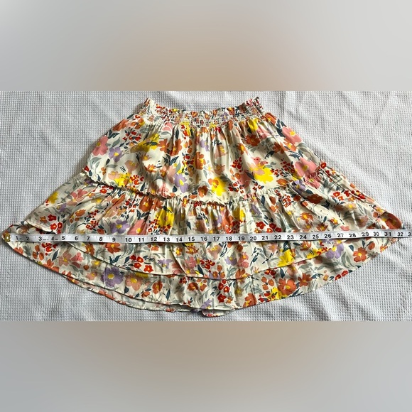 BB Dakota Steve Madden Floral Multi-Color Tiered Skirt Women’s Size Small - Picture 6 of 12